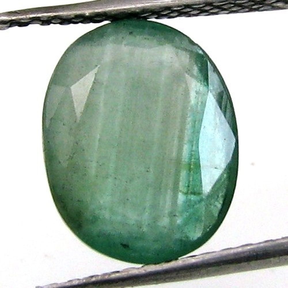 3.1Ct Natural Green Emerald (Panna) Oval Cut Gemstone