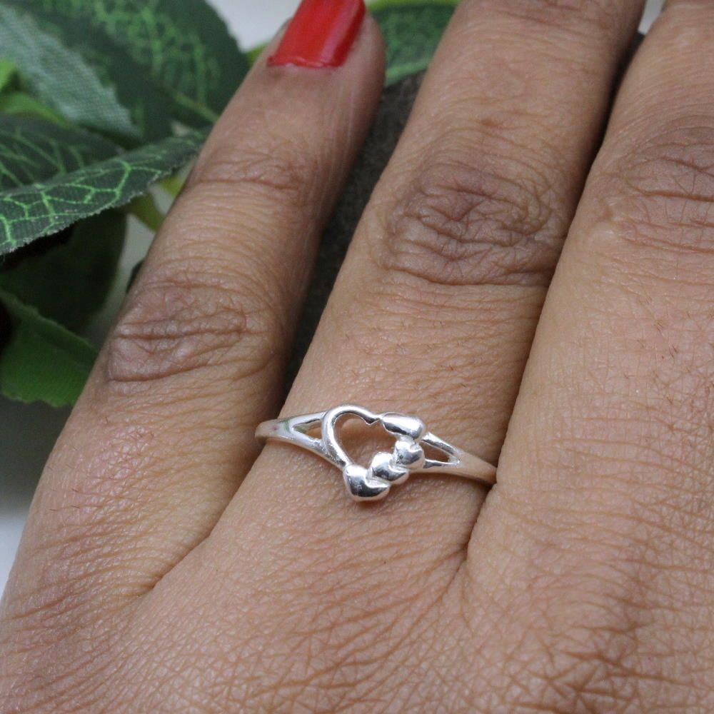 Adorn Ring | Silver Heart Ring | NightRider Jewelry