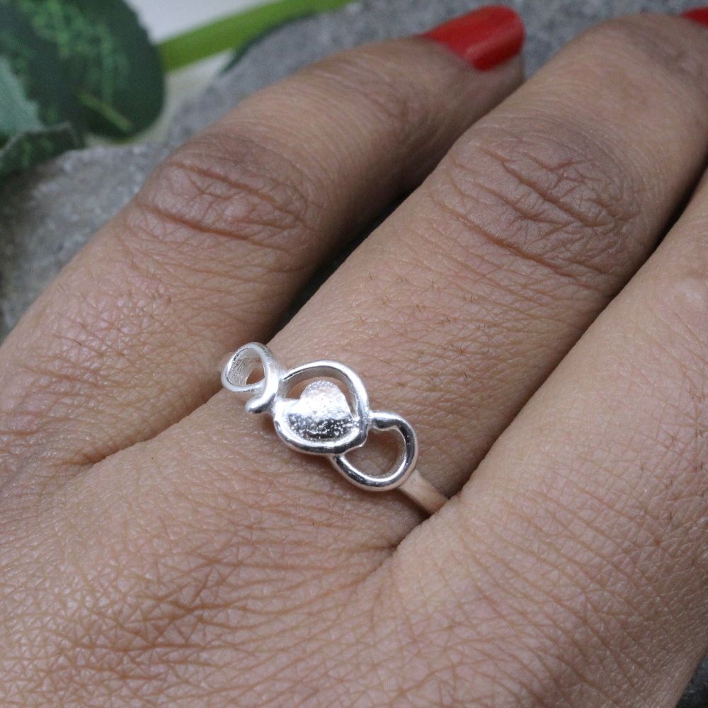 .25 ct. t.w. Diamond Infinity Symbol Ring in Sterling Silver | Ross-Simons