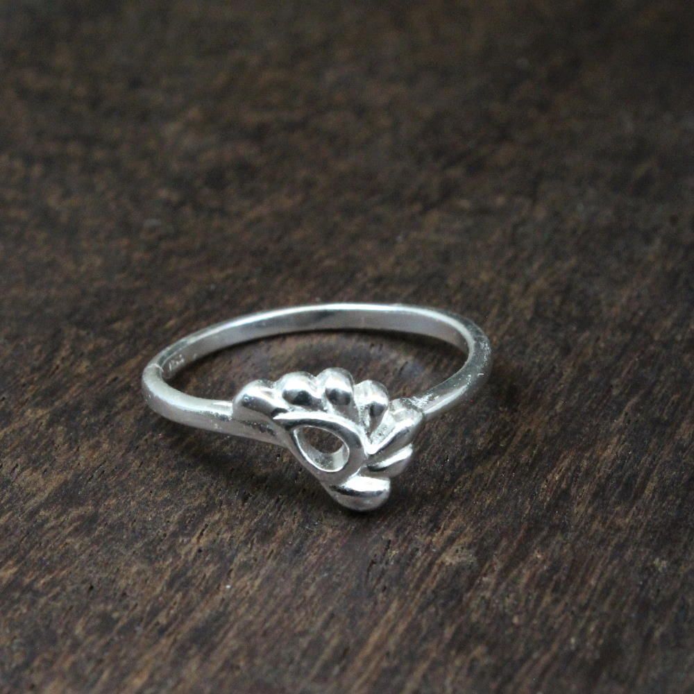 Real Sterling Silver Women Finger Ring