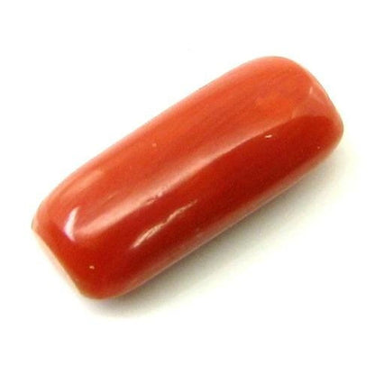 CERTIFIED������100%-Natural-3.49Ct-Red-Coral-(Moonga)-Gemstone