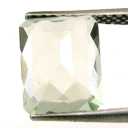 Superb 3.5Ct Natural Green Amethyst Cushion Checker Cut Gemstone