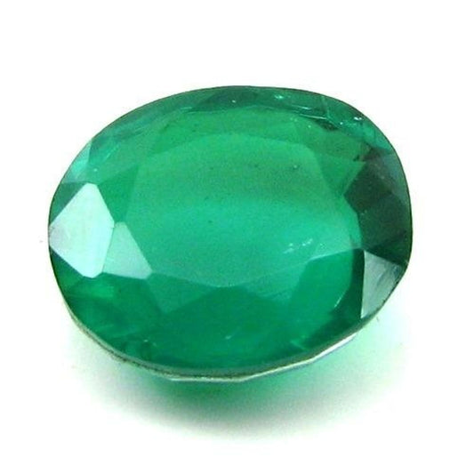 5.3Ct-Green-Emerald-Quartz-Doublet-Oval-Faceted-Gemstone