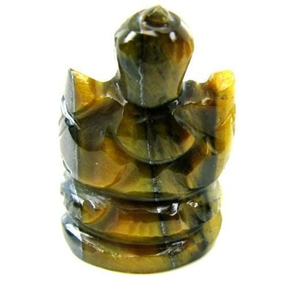 Tiger Eye Gemstone Carved Lord Ganesha