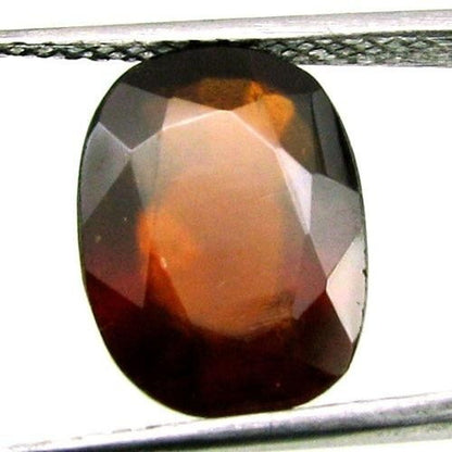 8.9Ct Large Natural Hessonite Garnet Gomedh Oval Faceted Astrology Gemstone