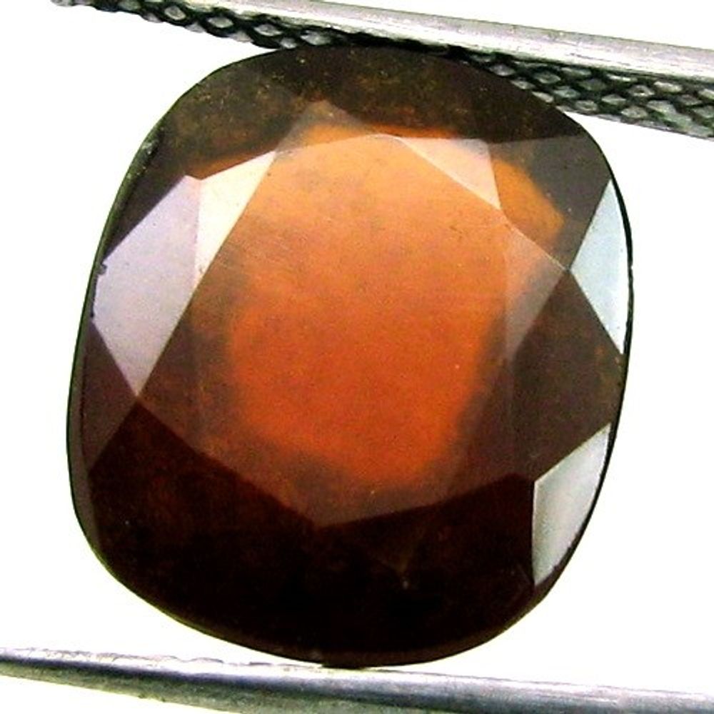 Certified 7.73Ct Natural GOMEDH Hessonite Garnet Oval Faceted Gemstone