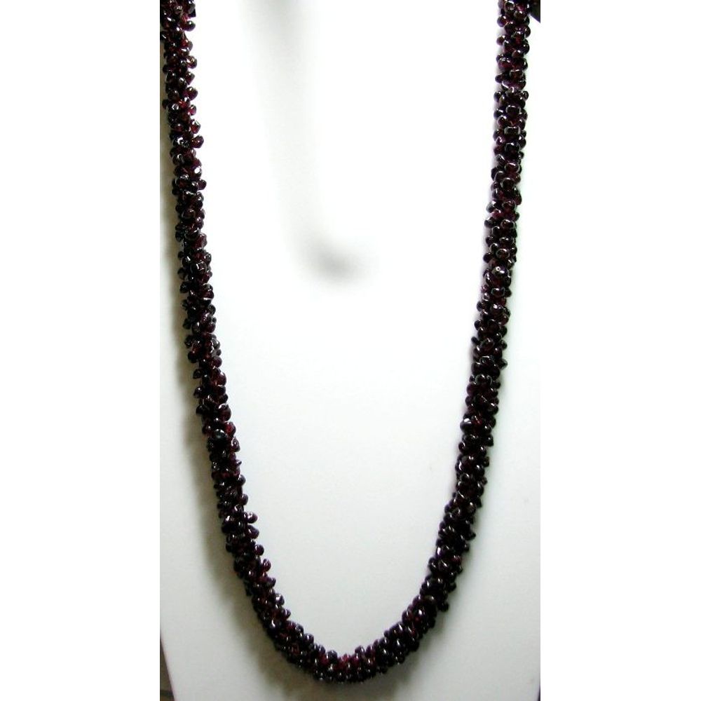 432Ct-Garnet-Beads-Single-Stand-Long-Necklace-25