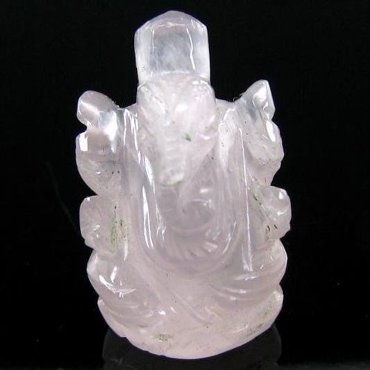 31.3Ct-Pink-Rose-Quartz-Gemstone-Carved-Lord-Ganesha-statue---Religious-Diwali