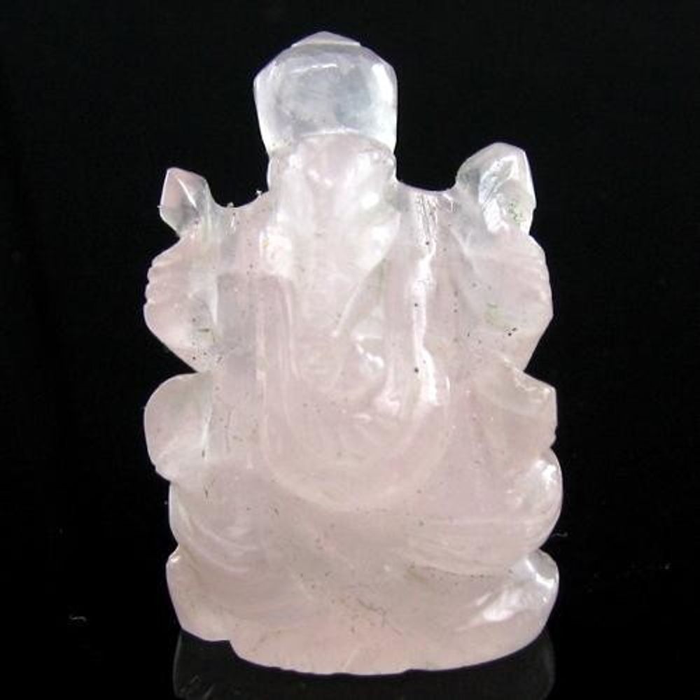 43.7Ct-Pink-Rose-Quartz-Gemstone-Carved-Lord-Ganesha-statue---Religious-Diwali