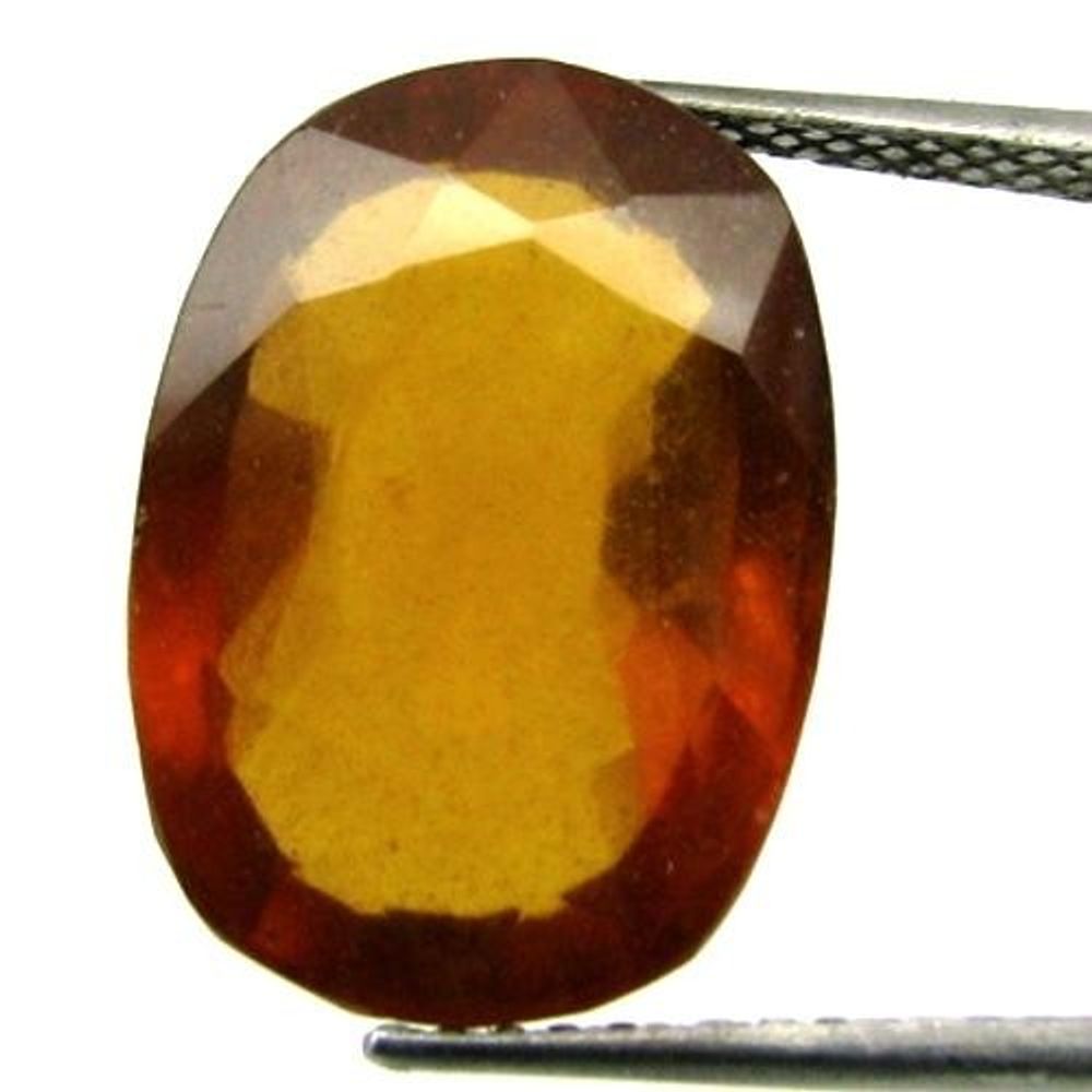 Certified-14.33Ct-Natural-Hessonite-Garnet-Gomedh-Oval-Faceted-Gemstone