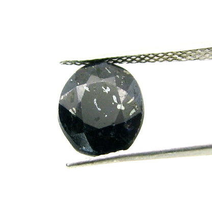 5.1Ct Blue Sapphire African Neelam Metal Inclusions Oval Natural Gemstone