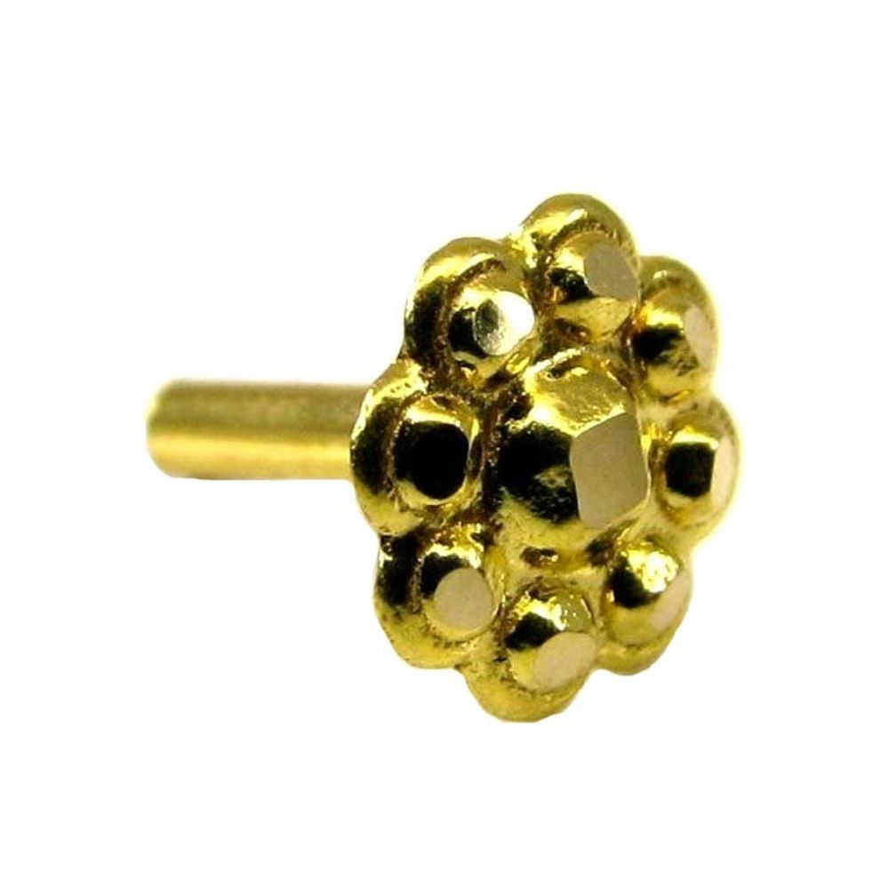 Real gold nath without any stones for women