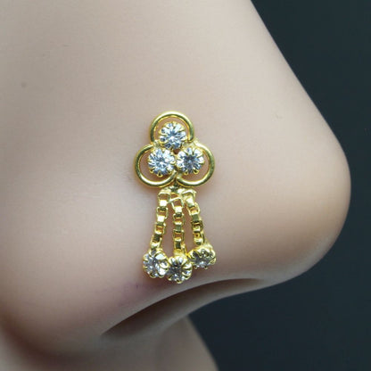 indian-dangle-nose-ring-white-cz-studded-gold-plated-corkscrew-nose-stud