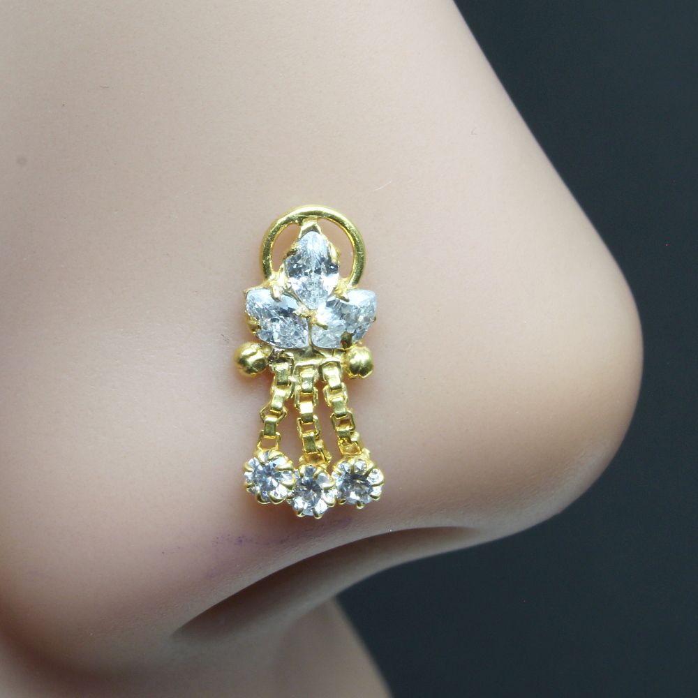 indian-dangle-nose-ring-white-czstudded-gold-plated-corkscrew-piercing-nose-stud-10128