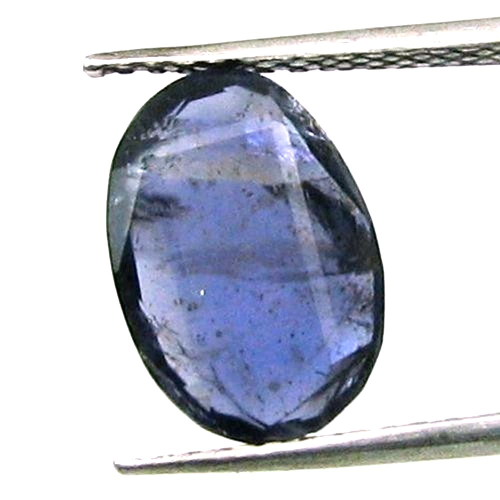 Certified 2.99Ct Natural Iolite Kaka Nilli Gemstone Substitute Of Blue Sapphire