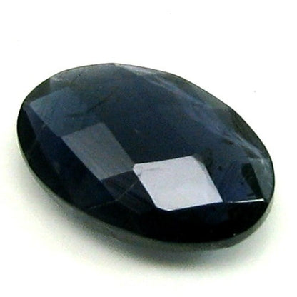 2.7Ct-Natural-Iolite-Violet-Blue-Oval-Checker-Cut-Gemstone