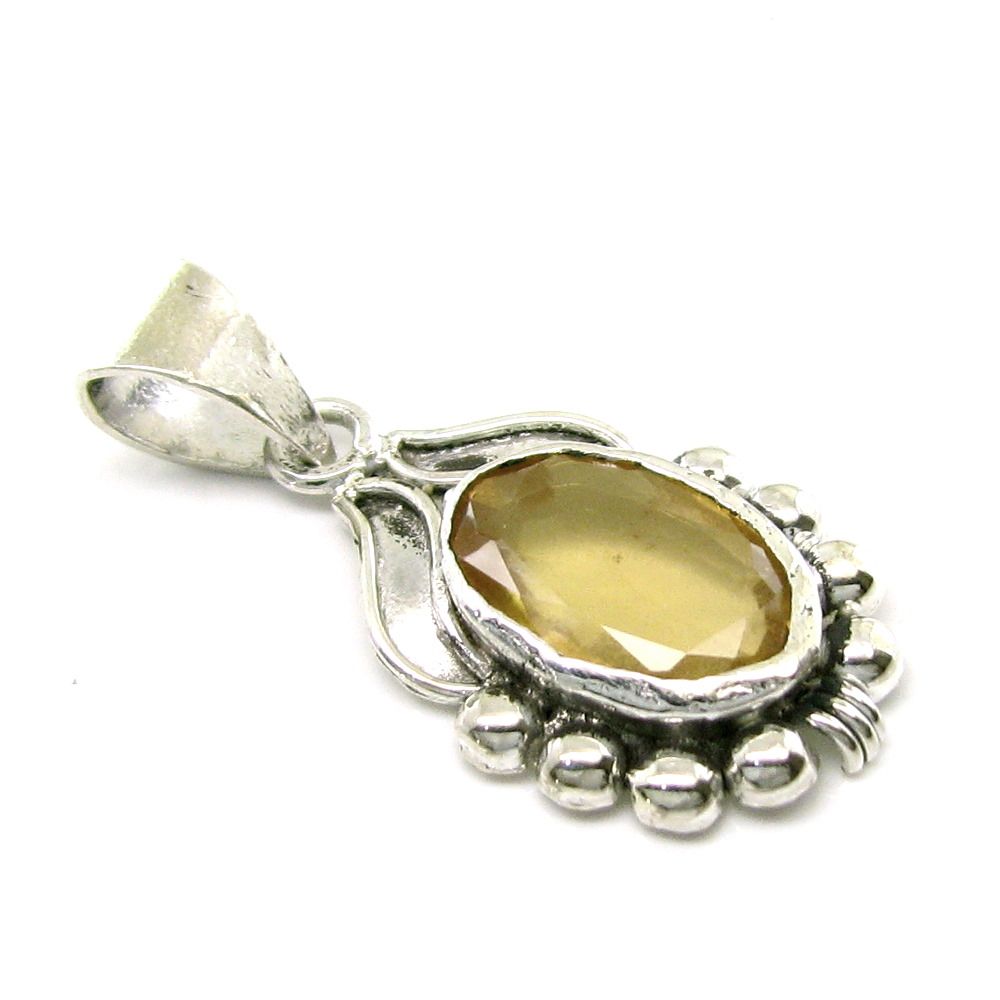Real Silver pendant Gomedh Gemstone