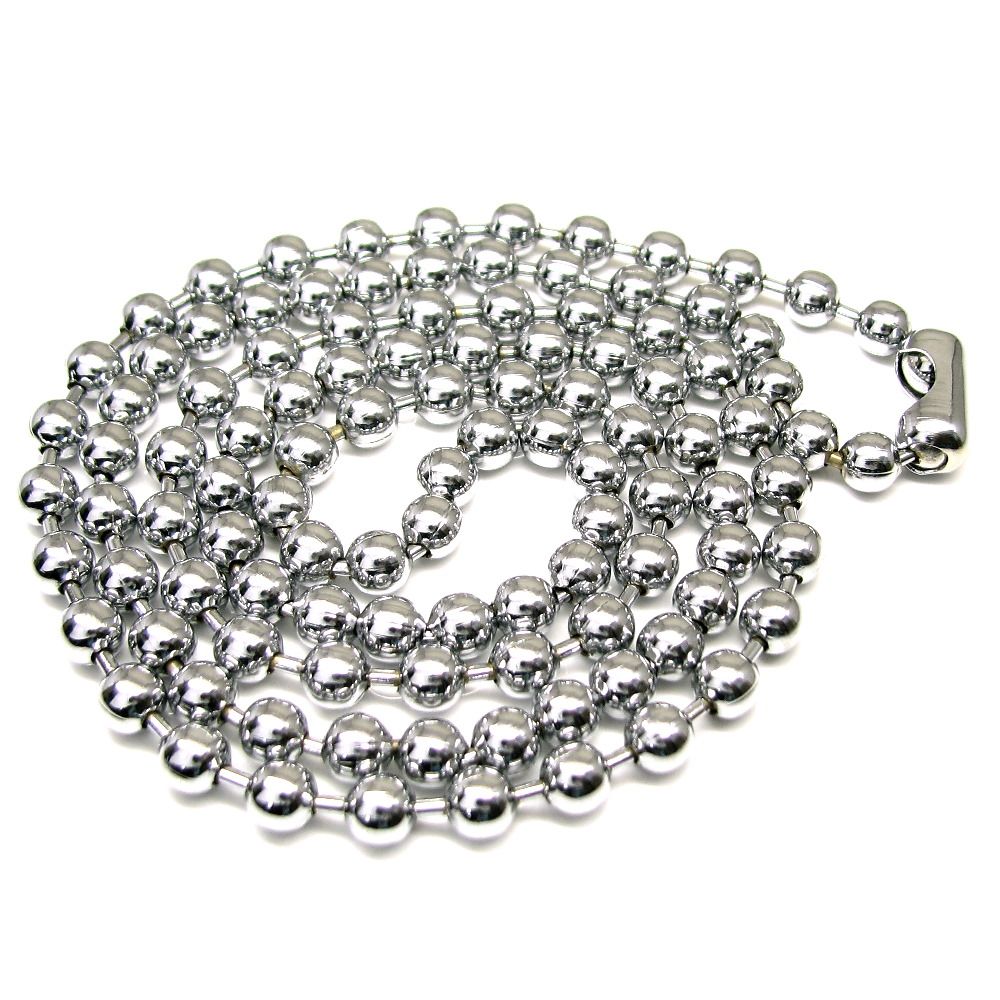 3 Miter Silver stainless steel chain, Material Grade: 202-304-316, Size:  2mm-3mm-4mm-5mm at Rs 300/kg in Mumbai
