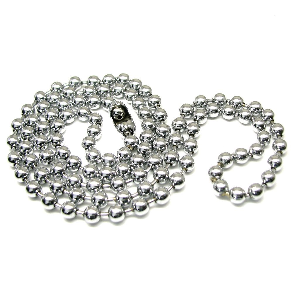 THE IMITATION Stainless Steel Valentine Long Chain Necklace Silver Chain  for Men & Boy Stylish Silver