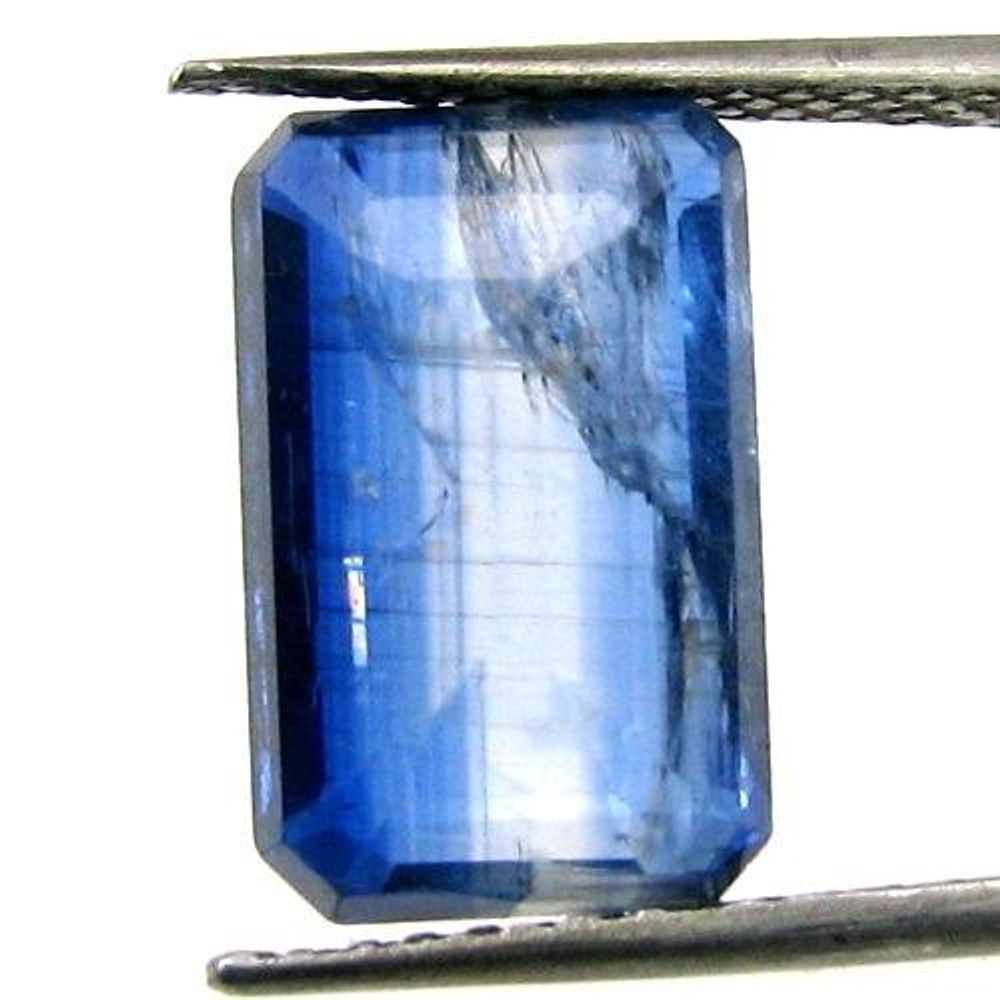 Beautiful Blue 6Ct Kyanite Rectangle Faceted Gemstone