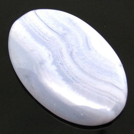 32.6Ct-Natural-Picture-Blue-Lace-Agate-Oval-Cabochon-Gemstone