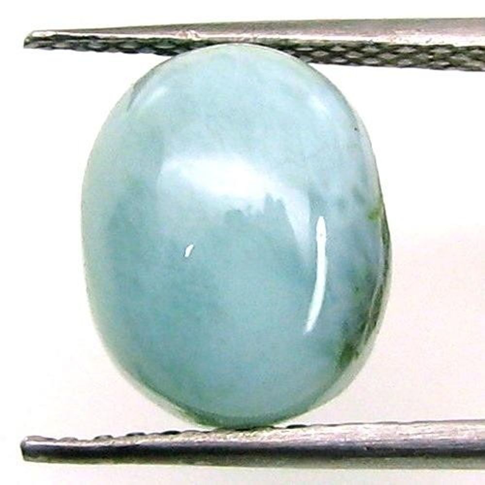 4.1Ct Natural Larimar Oval Cabochon Gemstone