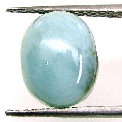 4.1Ct Natural Larimar Oval Cabochon Gemstone