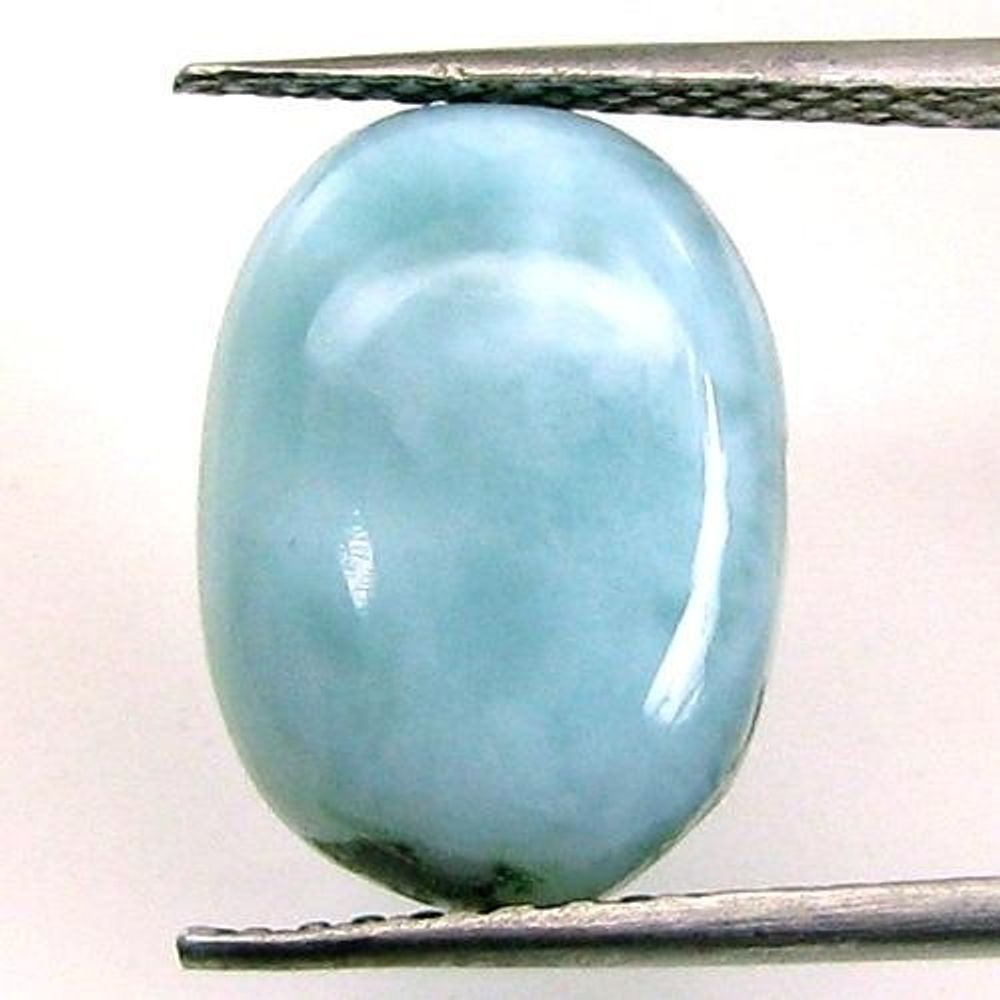 5.7Ct Natural Larimar Oval Cabochon Gemstone