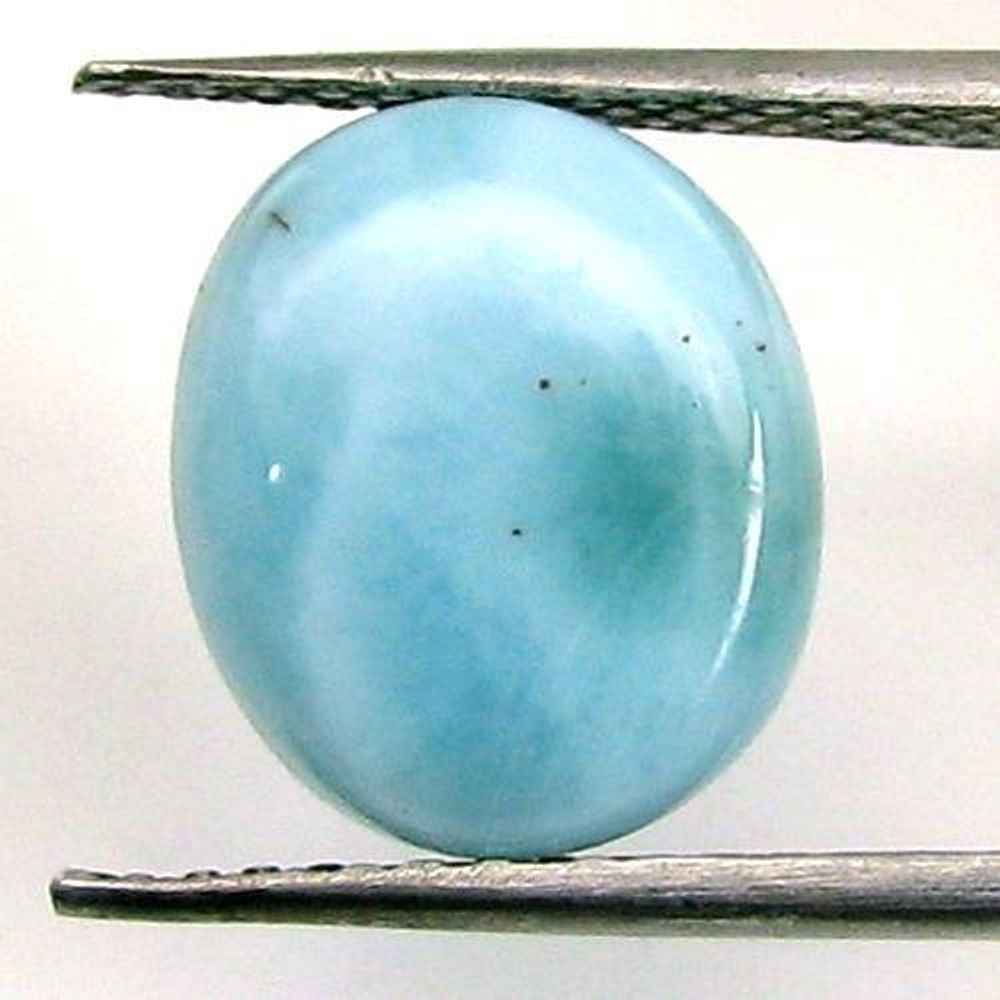 3.9Ct Natural Larimar Oval Cabochon Gemstone