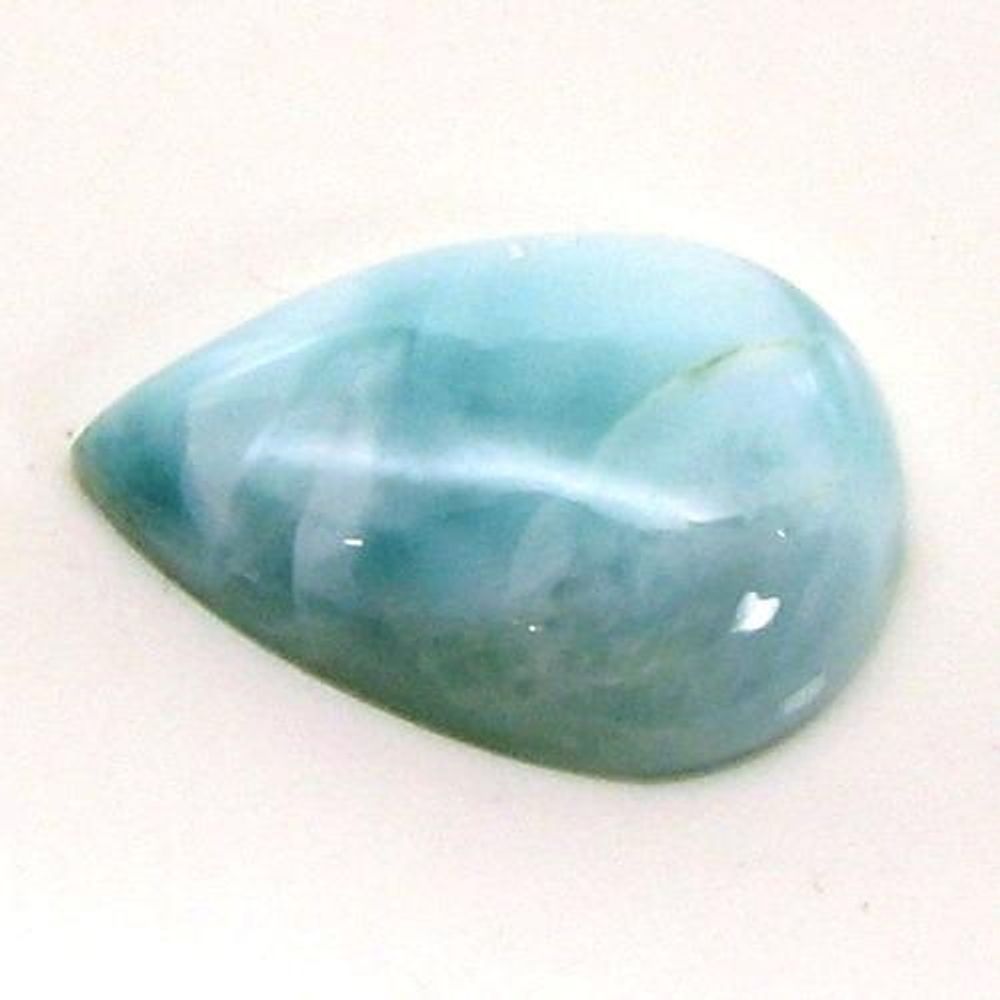 3Ct Natural Larimar Pear Cabochon Gemstone