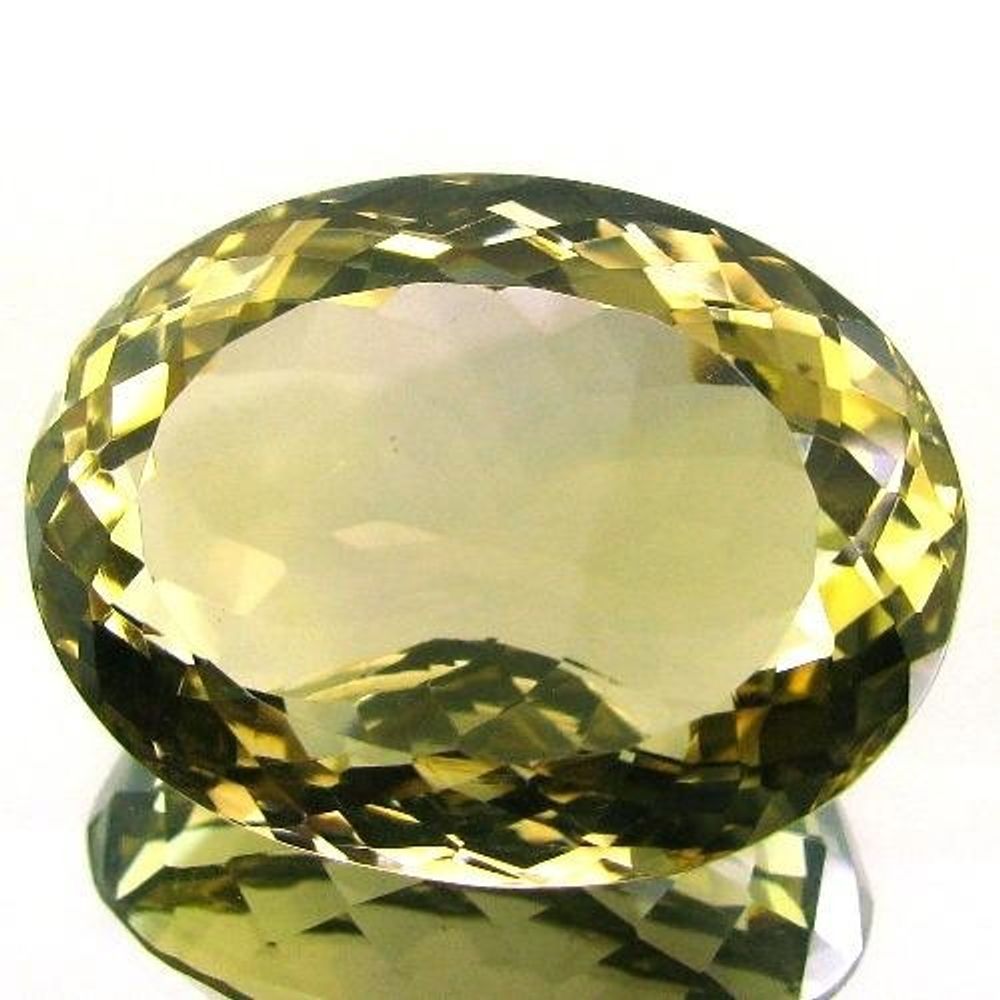 Superb-A+-86Ct-Clear-Fine-Natural-Lemon-Quartz-Oval-Faceted-Gemstone