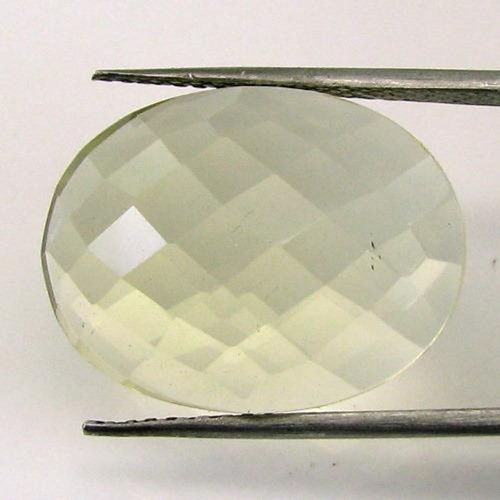 CERTIFIED 17.42Ct NATURAL Lemon Quartz Oval Cut Gemstone