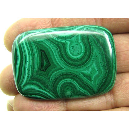 Beauti Large 170Ct Natural Malachite Cushion Shape Fine Green Cabochon Gemstone