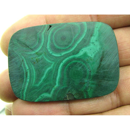 Beauti Large 170Ct Natural Malachite Cushion Shape Fine Green Cabochon Gemstone