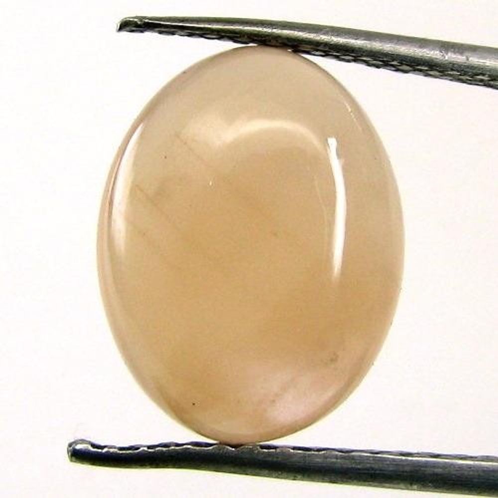 4CT Natural Pink Moonstone Oval Cabochon Gemstone