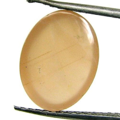 4CT Natural Pink Moonstone Oval Cabochon Gemstone