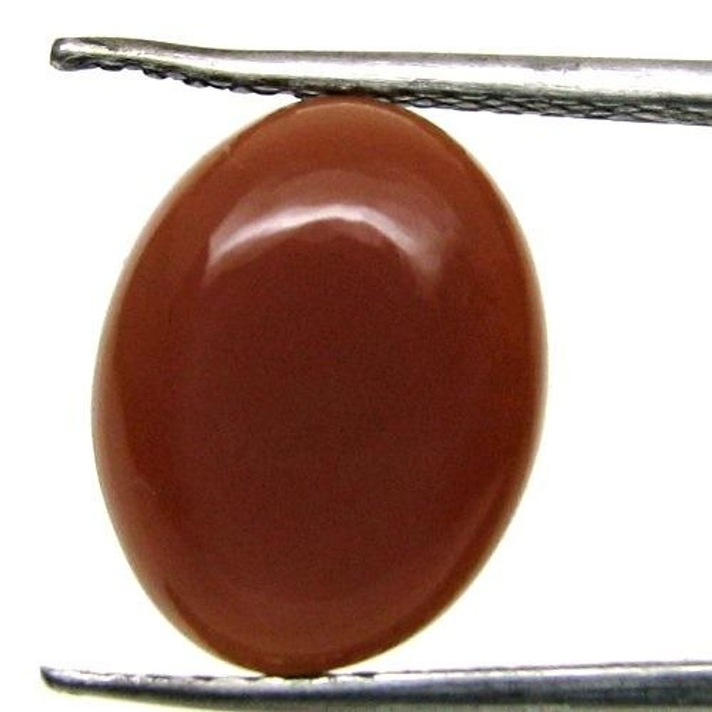 4.3CT Natural Orange Moonstone Oval Cabochon Gemstone