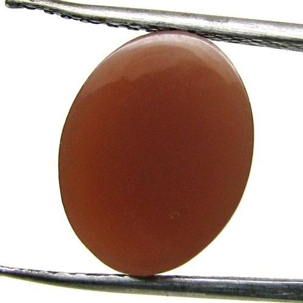 4.3CT Natural Orange Moonstone Oval Cabochon Gemstone