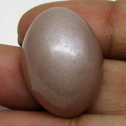 Large 32.7Ct Natural Pink Moonstone Oval Cabochon Fine Gemstone