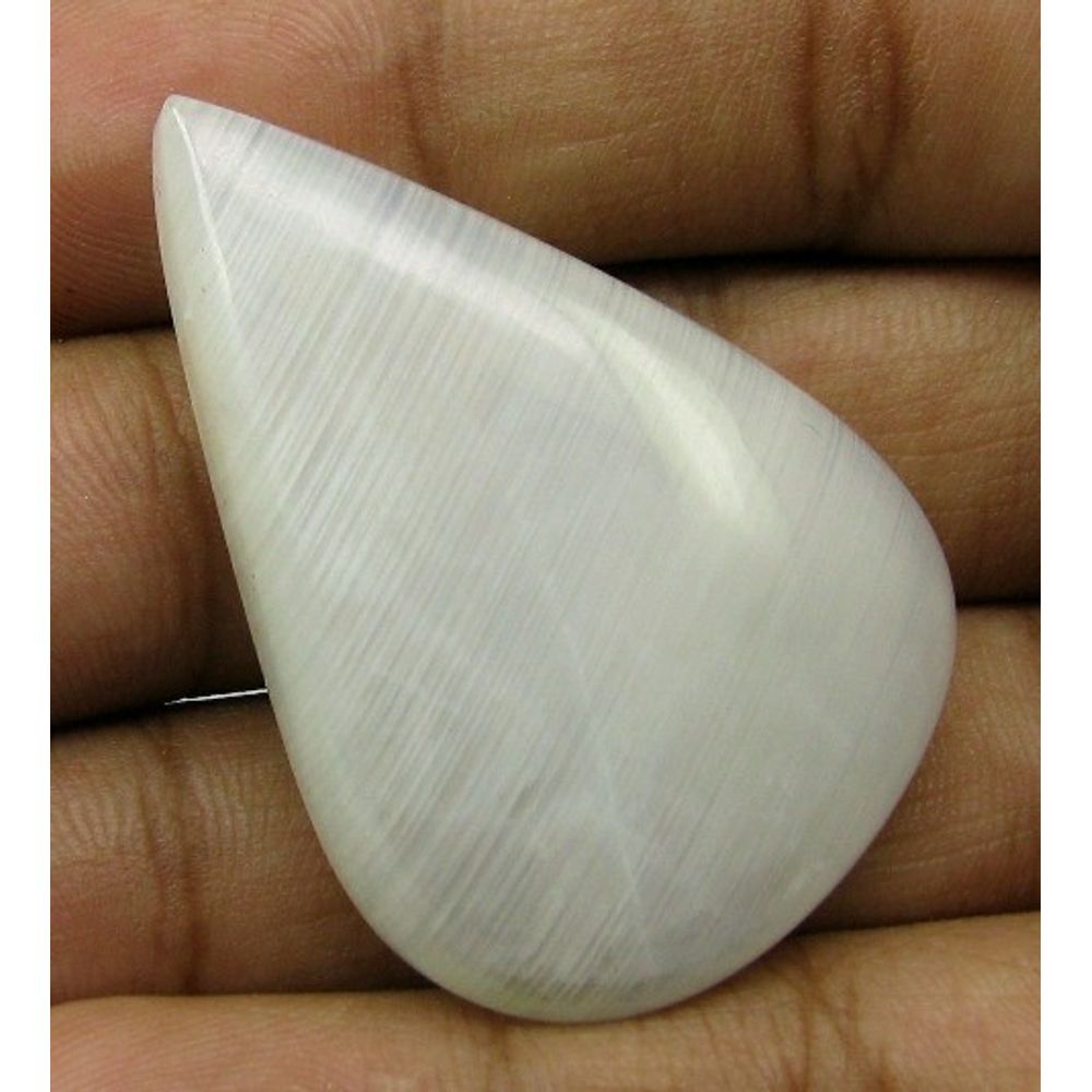 Superb Top 81.6Ct Huge Natural Rainbow Moonstone Pear Cab Gemstone