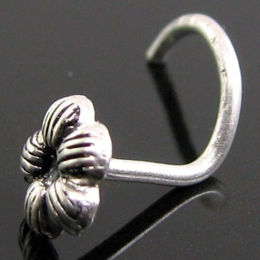 Ethnic  Sterling Silver Body Piercing Jewelry Nose Stud Pin Screw 20g
