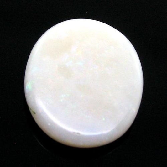 Certified-10.29Ct-Natural-Untreated-White-Opal-Oval-Cabochon-Gemstone