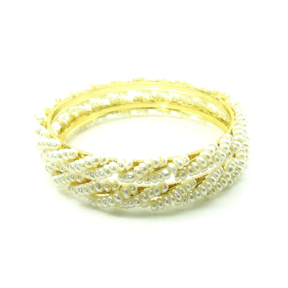 Gold Plated Bangles Pair