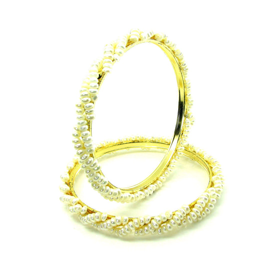 Gold Plated Bangles Pair