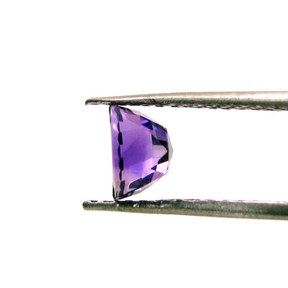 1.1Ct Natural Round Fancy Cut Amethyst VVSI Gemstone