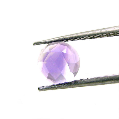 1.1Ct Natural Round Fancy Cut Amethyst VVSI Gemstone