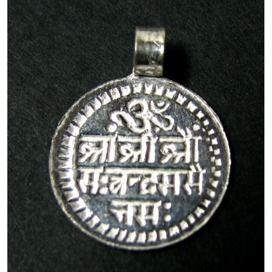 Silver Moon Pendant Mantra for children's