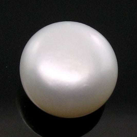 6.25Ct Natural Real Round White Pearl (Moti) for Moon