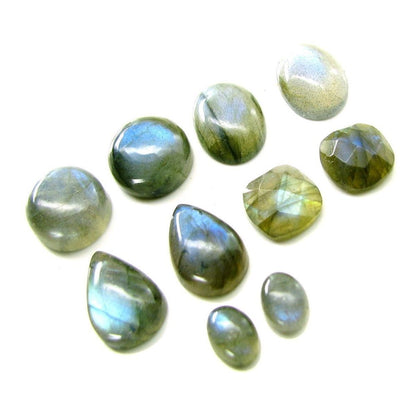 Color Play 59.7Ct 4pc Lot Natural Labradorite Mix Shape Gemstones