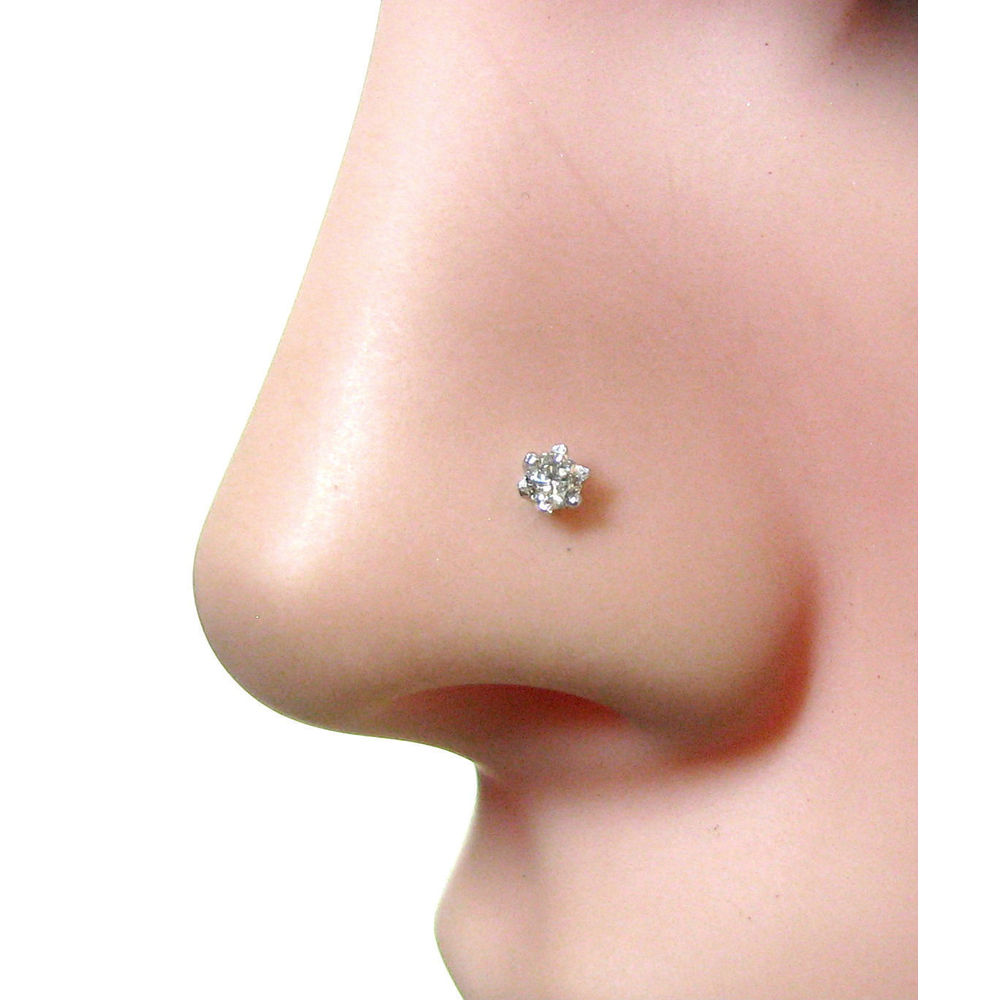 Real diamond 2025 nose piercing